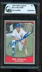 Billy Williams Autographed Card (Chicago Cubs)